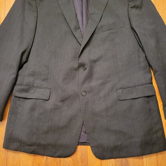 Jos A Bank Wool Blazer Jacket 50L Egypt Business Twee Academia Preppy Charcoal G - Picture 3 of 9